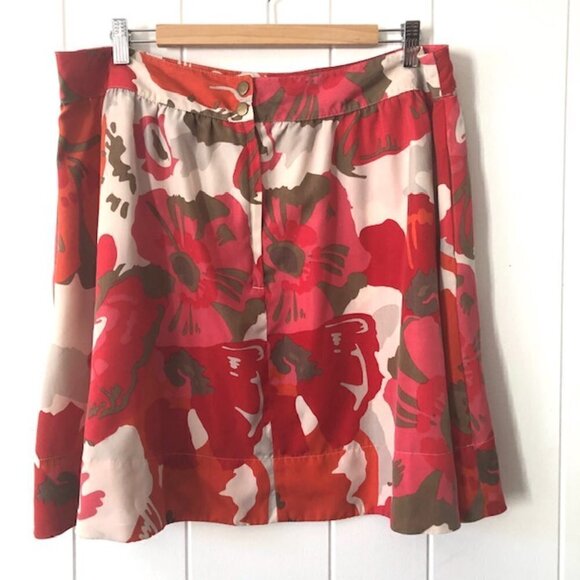 New York & Company Womens Floral Mini Skirt Size 14 - Picture 2 of 8